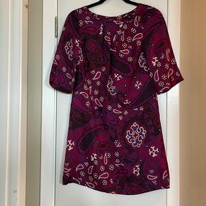 Banana Republic Printed Silk Dress